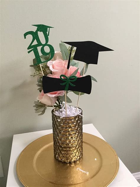 diy graduation cap centerpiece|cheap diy graduation table decorations.